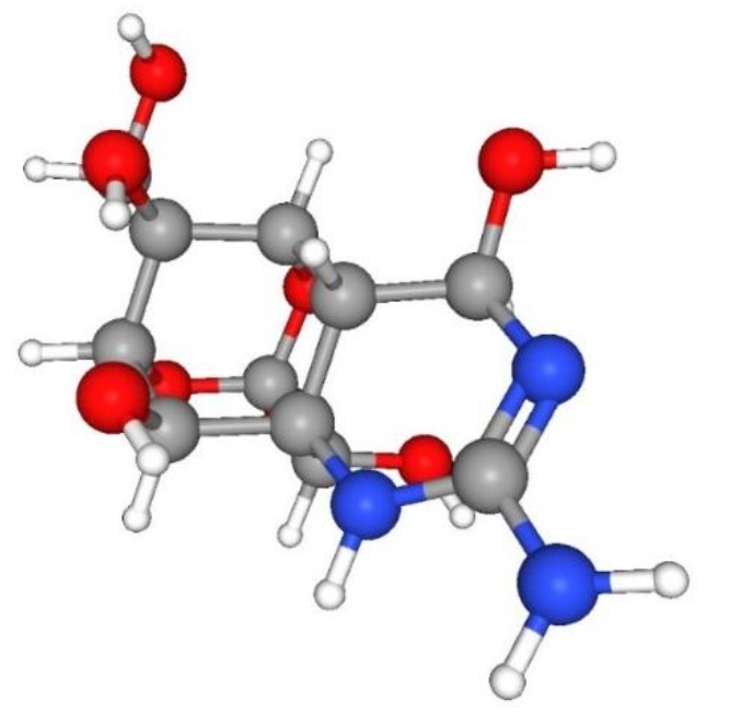 3D    structure    of    Tetrodotoxin    molecule (https://pubchem.ncbi.nlm.nih.gov/compound/6324668#section=3D-Conformer).